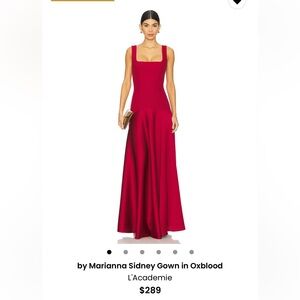 Mariana Sidney Gown in Oxblood